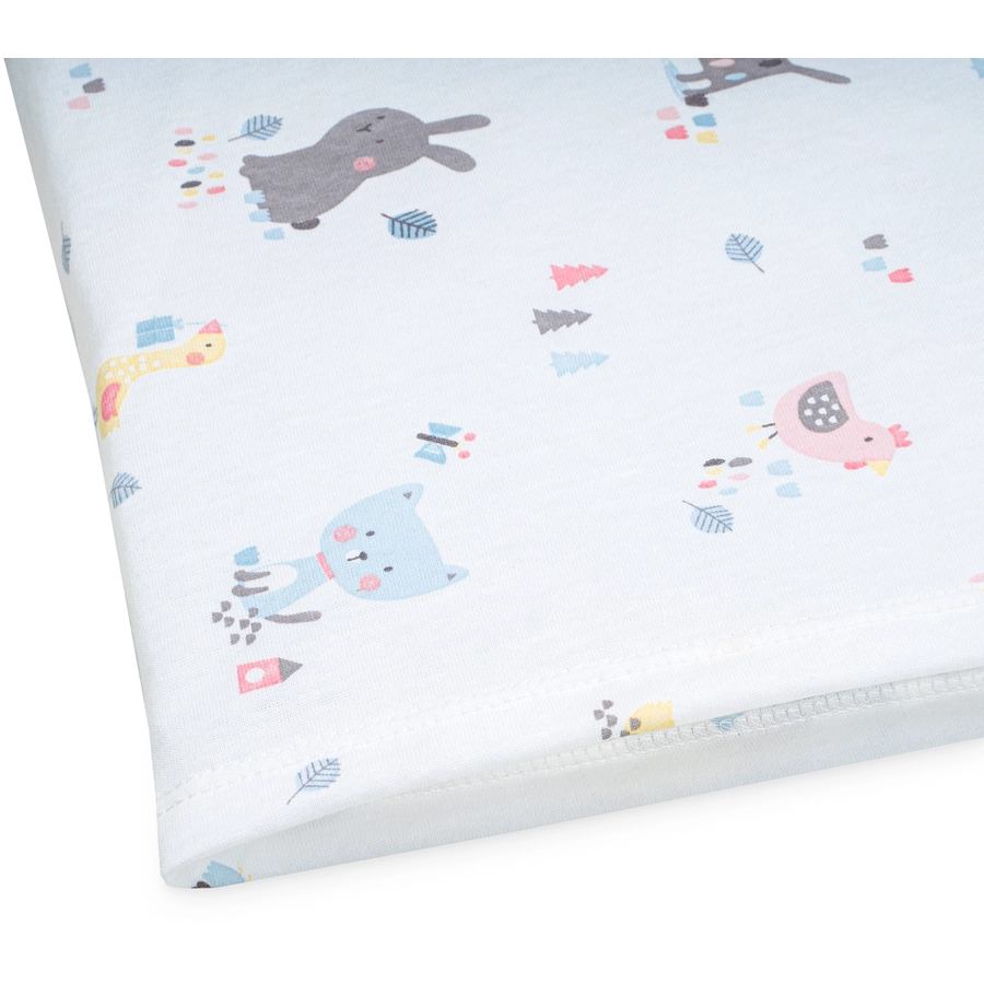 JULIUS ZÖLLNER Jersey Bezug Loop Comfy für Wickelauflagen Softy Crazy Animals 85 x 75 cm