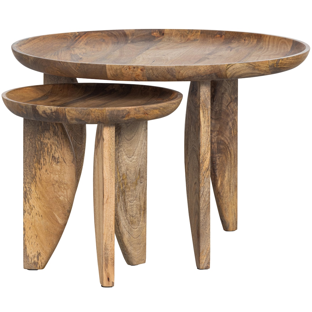 Beistelltisch-Set HIGH HEELS 2-teilig Mangoholz