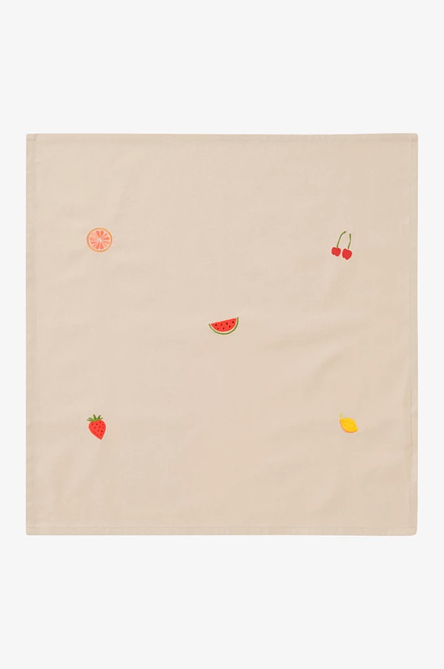 CILIA brodert serviett 4-pakning