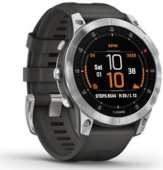 Garmin - EPIX 2 - Multisport GPS-horloge - Zilvergrijs - AMOLED-touchscreen