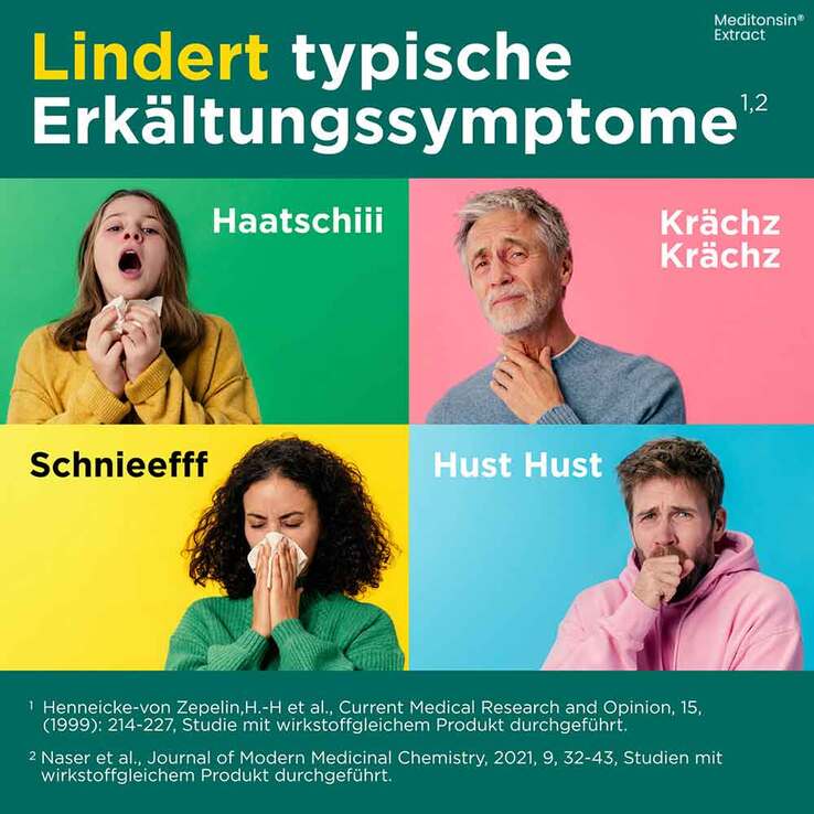 Meditonsin Extract pflanzliche Erkältungstabletten, 60 St