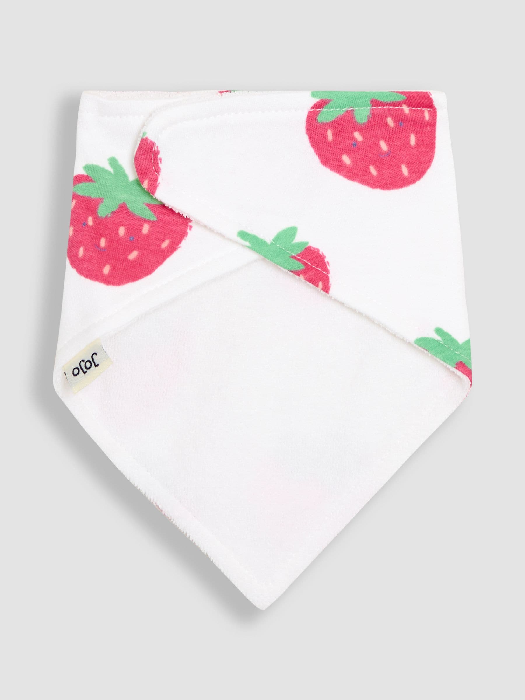 JoJo Maman Bébé Strawberry Dribble Bibs 2 Pack