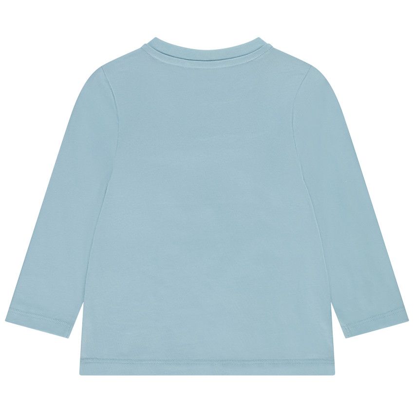 T-shirt manches longues print fantaisie pour bébé garçon - Bleu moyen