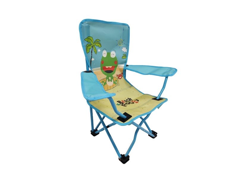 KOOR Campingstuhl Strandfrosch Kinderstuhl mit Tiermotiv