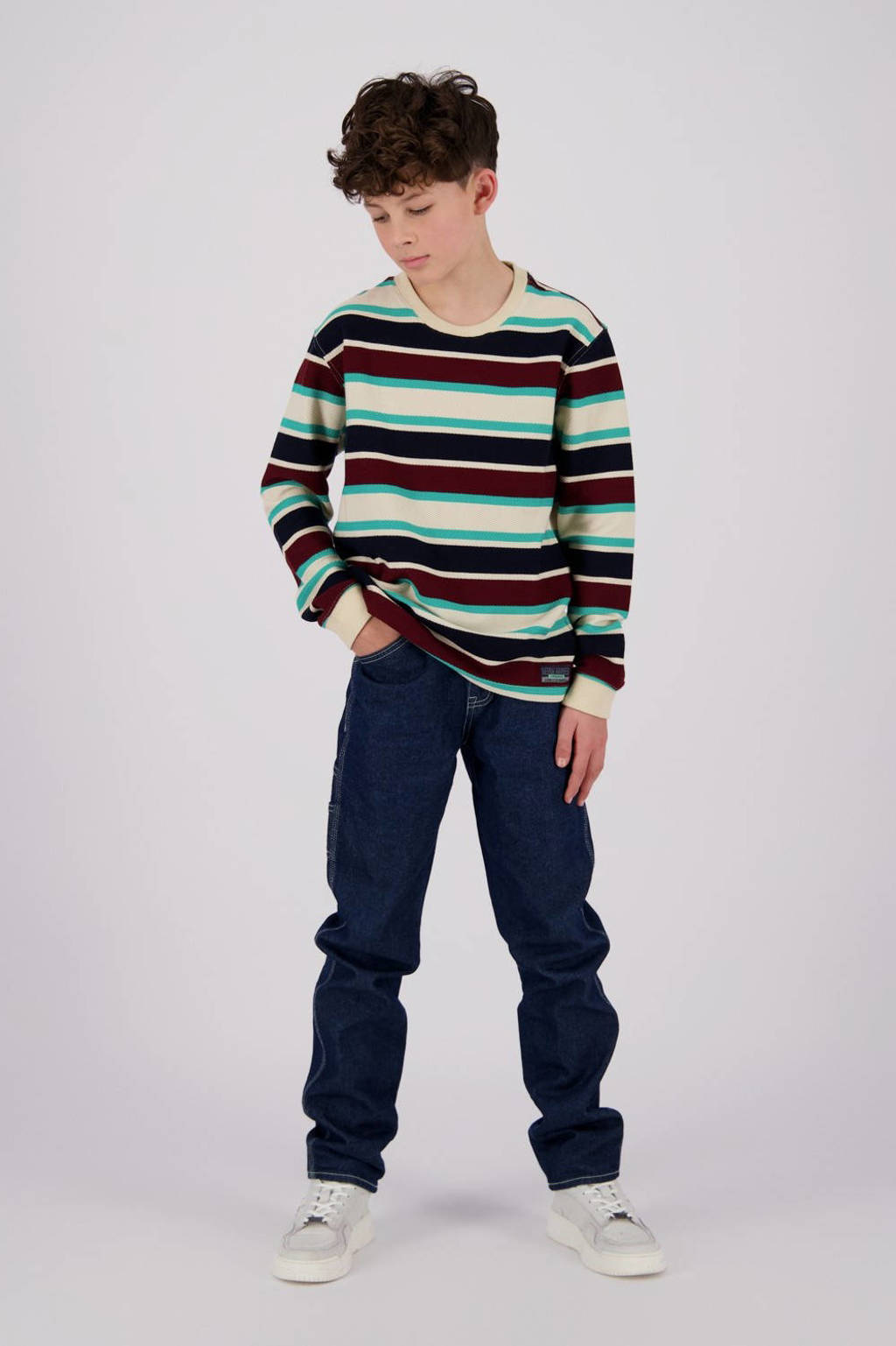 Vingino straight fit jeans Peppe carpenter deep dark
