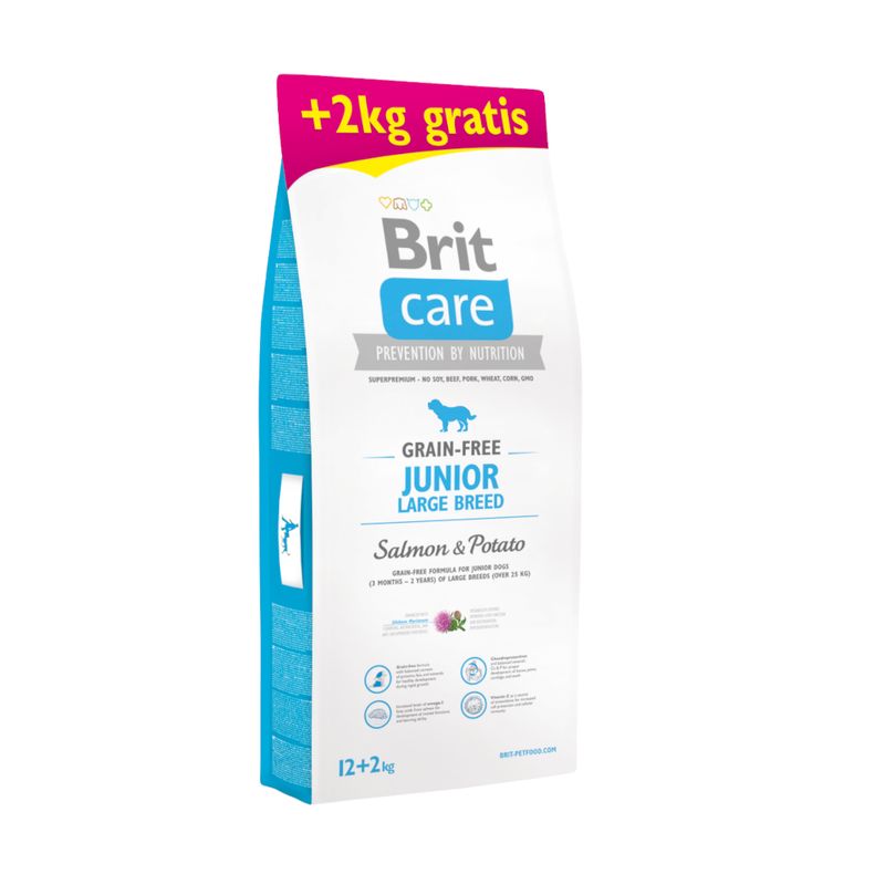 Brit Care Grain-Free Junior Large Breed saumon, pommes de terre