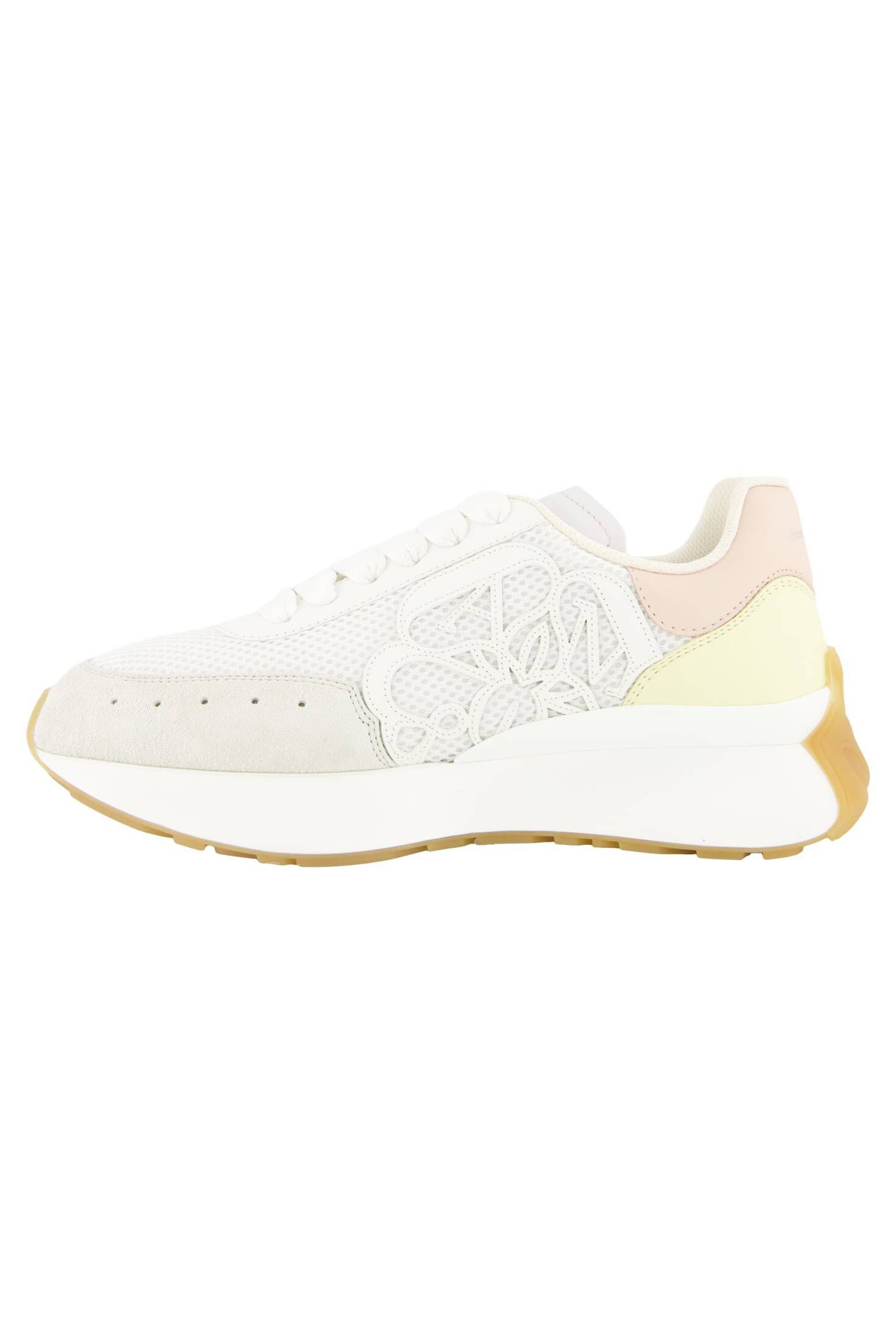 Alexander McQueen| Damen Sneaker SPRINT RUNNER im Materialmix mit Leder
