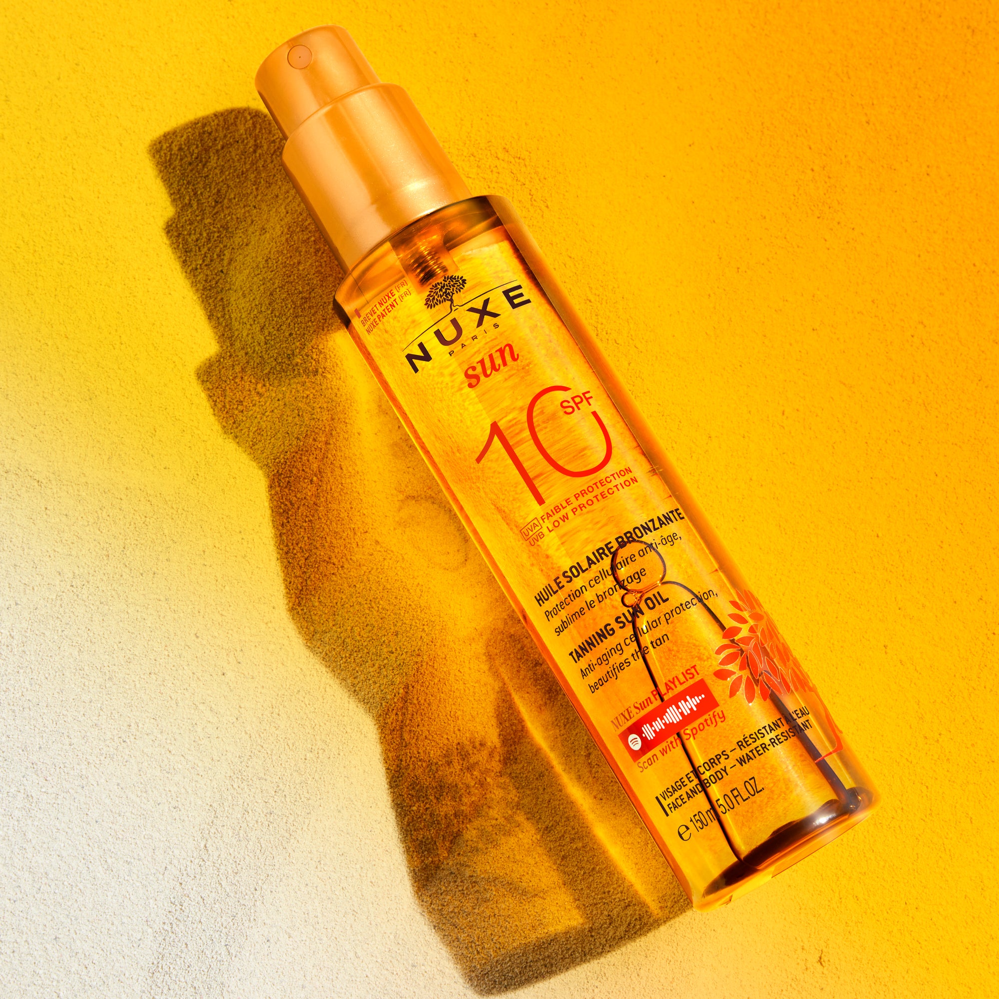 Selbstbräuner-Sonnenöl Gesicht und Körper geringer Schutz LSF 10 150 ml