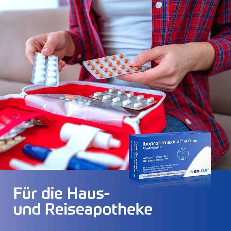 Ibuprofen axicur® 400 mg akut Filmtabletten, 20 St