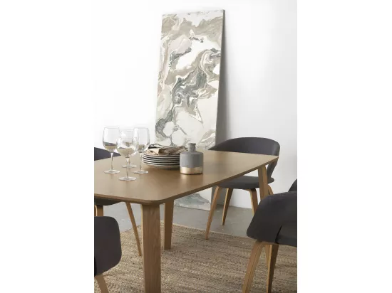 Table en panneaux de fibres de moyenne densité 150x90 cm