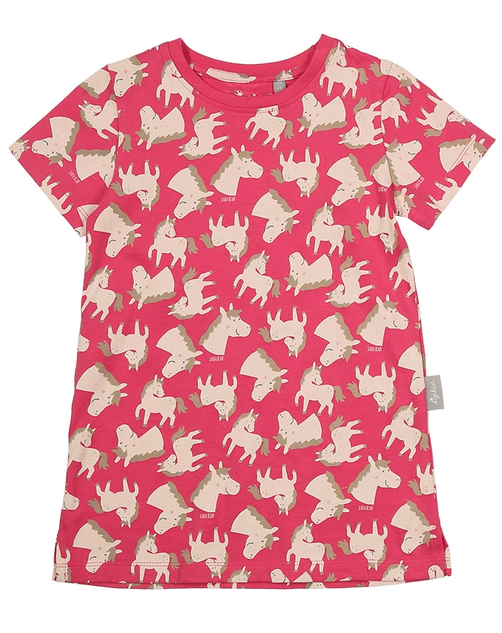 Schlafanzug PFERD lang in pink