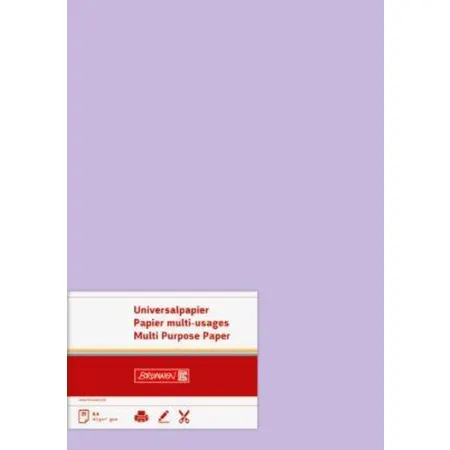 BRUNNEN Universalpapier A4 flieder, 160g, 25 Blatt