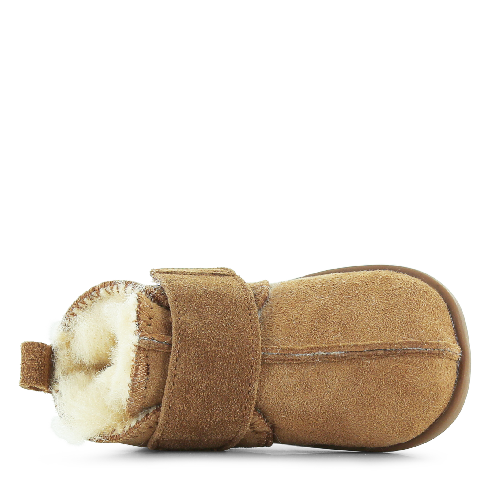 Shoesme cognac Pantoffel mit Klettverschluss
