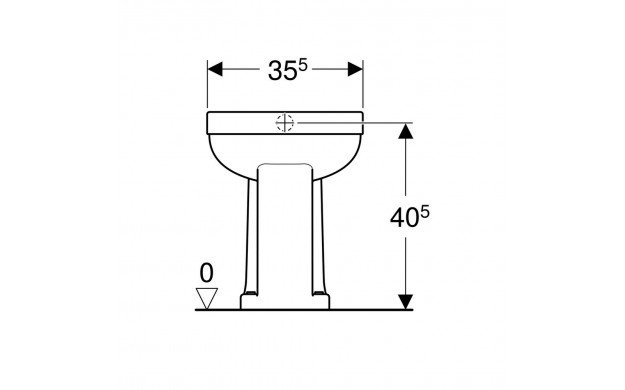 Geberit 300 comfort verhoogd toilet met vlakspoel AO  6cm