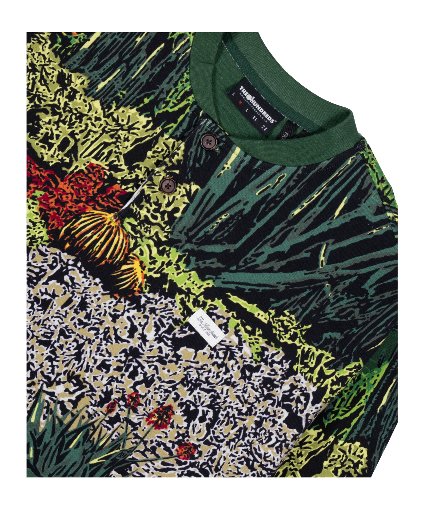 The Hundreds Huntigton Henley Sweatshirt Grün