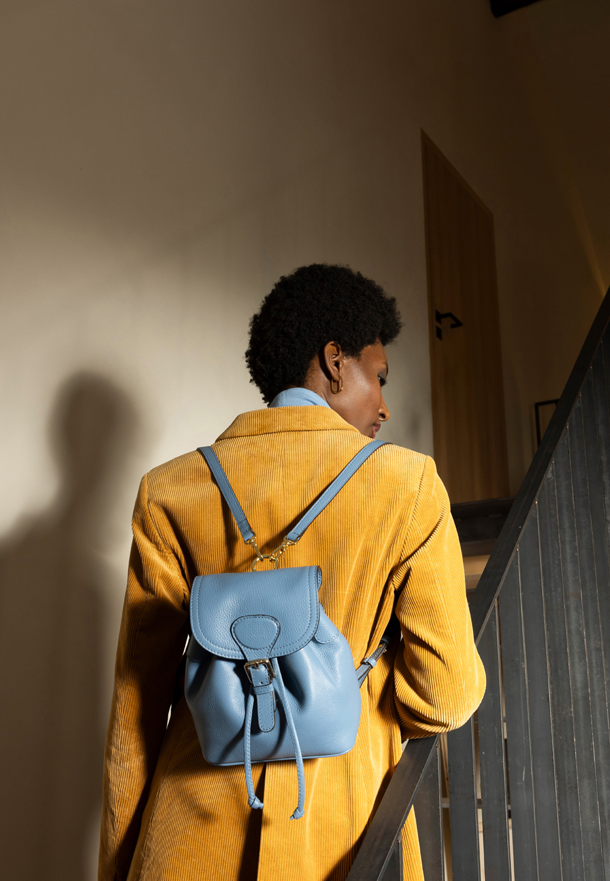 Backpack DAILY SMALL Leather AGAVE Standard