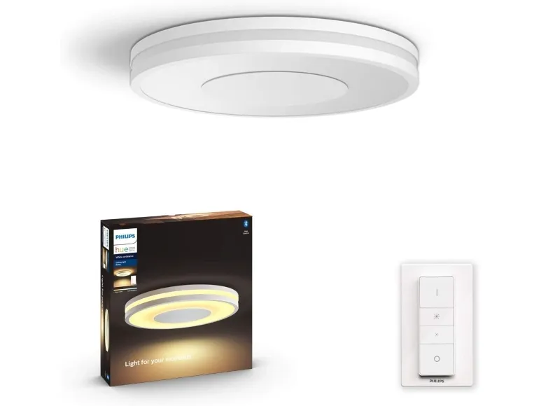 Philips Hue White ambiance Being - Loftslampe - LED - 22.5 W (tilsvarende 204 W) - klasse F - varmt til køligt hvidt lys - 2200-6500 K - hvid