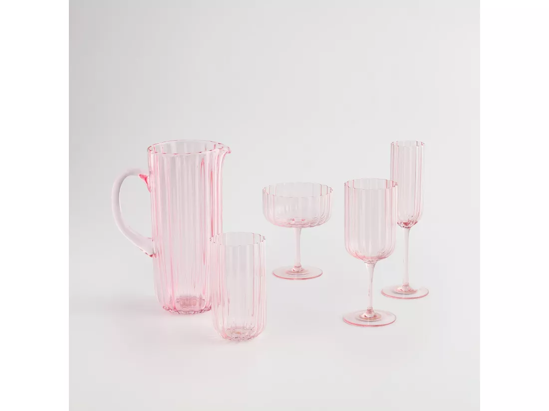 Verre À Vin Vittoria Rose Pâle 20 x 7.5