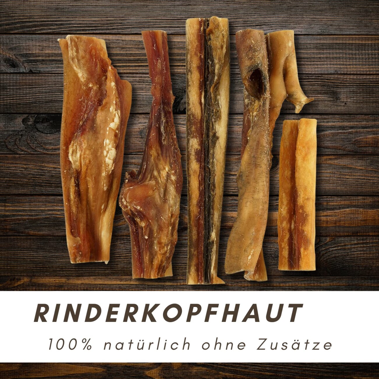 Supravit Kopfhaut vom Rind gezogen 4 Stück für Hunde