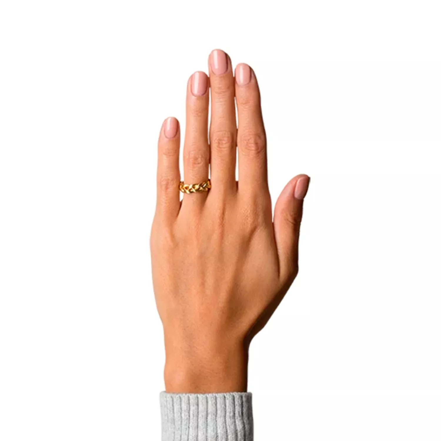 Jane Kønig Flet Ring 18 kt. Forgyldt Sølv JK0004R-G