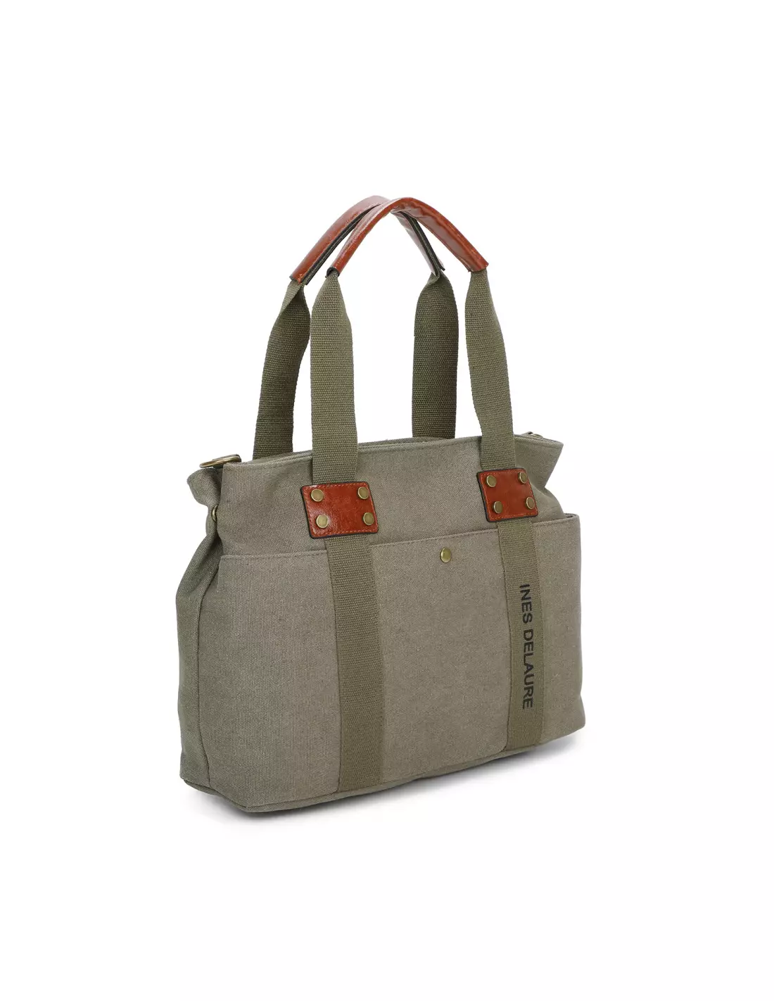 INES DELAURE 1683362 - Sacs & maroquinerie Kaki
