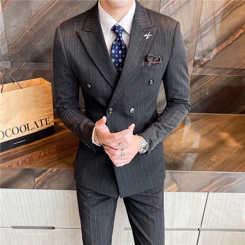 Bay Go Mall - Dubbelrijs blazer / vest / pantalon / set