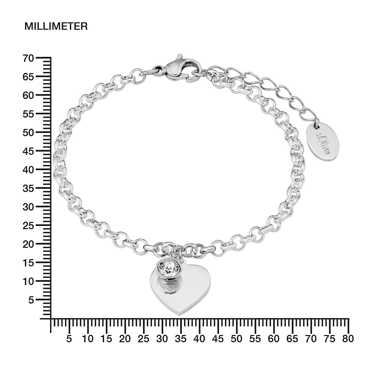s.Oliver Armband »9023998« mit Zirkonia (synth.)