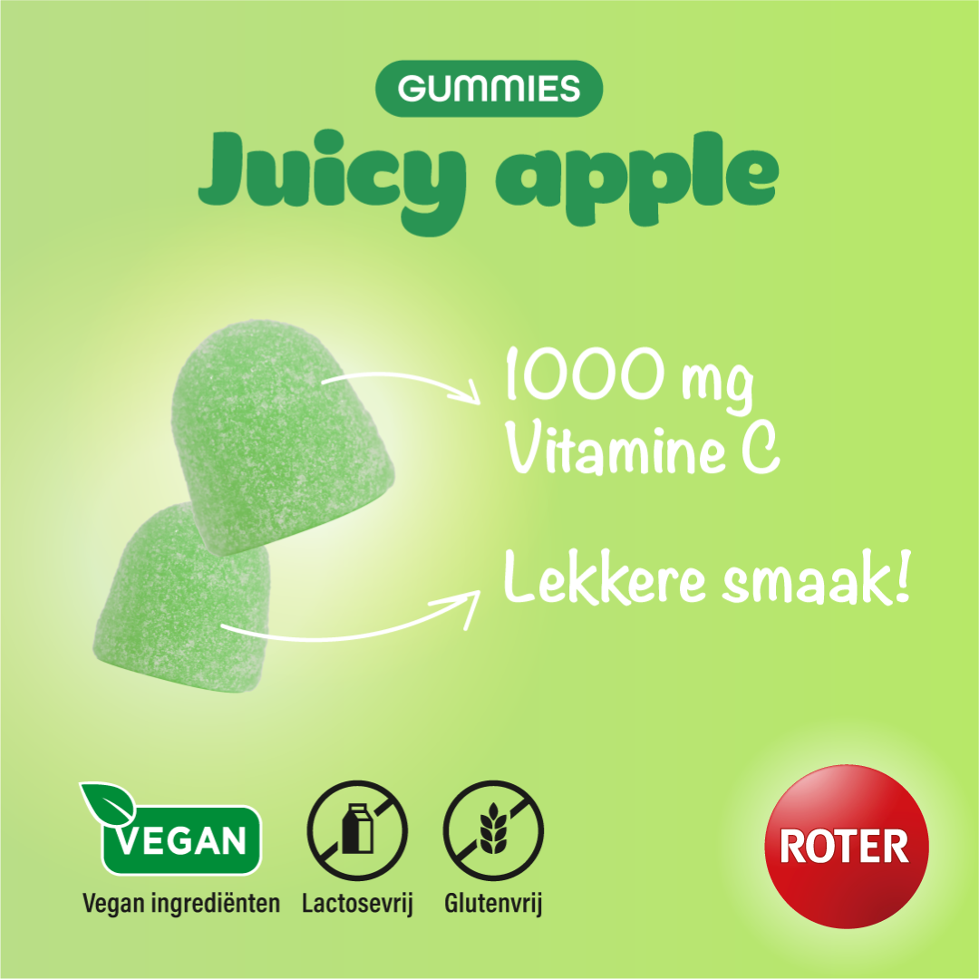 Roter Vitamine C 1000 mg Juicy Apple (30 gummies)