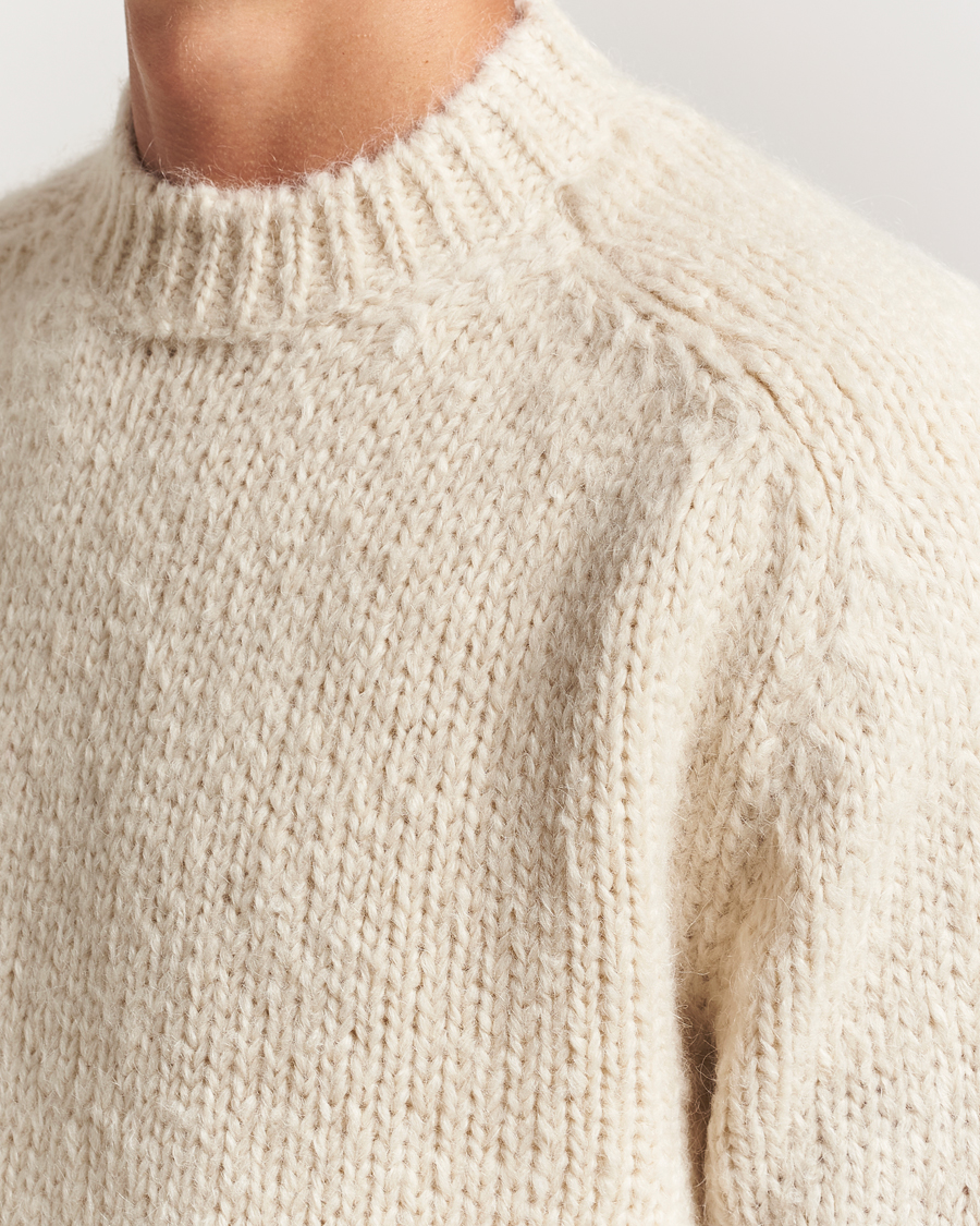Jil Sander Mohair Sweater Chalk