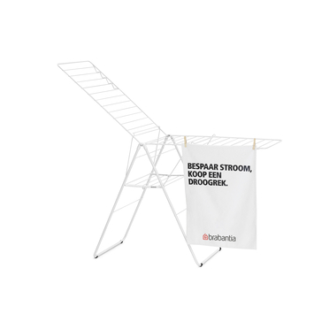 Brabantia HangOn Droogrek - 25 m - Inklapbaar wasrek - White