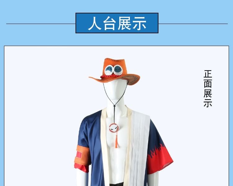 Feravin - One Piece Portgas D. Ace Cosplay Kostuumset