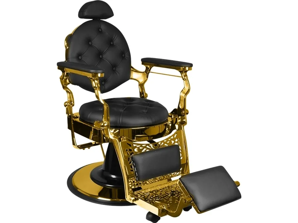 Activeshop Gabbiano barberstol Giulio Gold sort