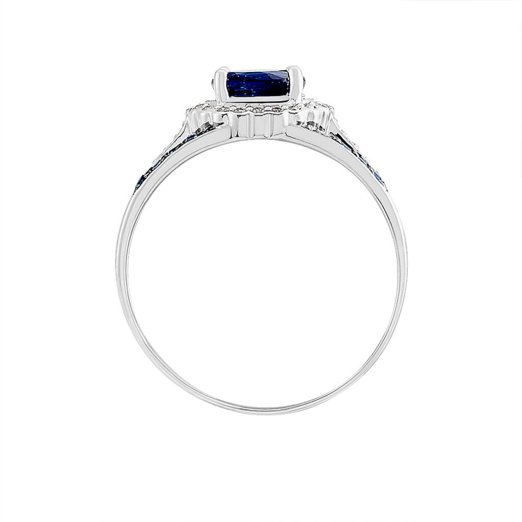 Bague Taliya Or Blanc Saphir Diamant