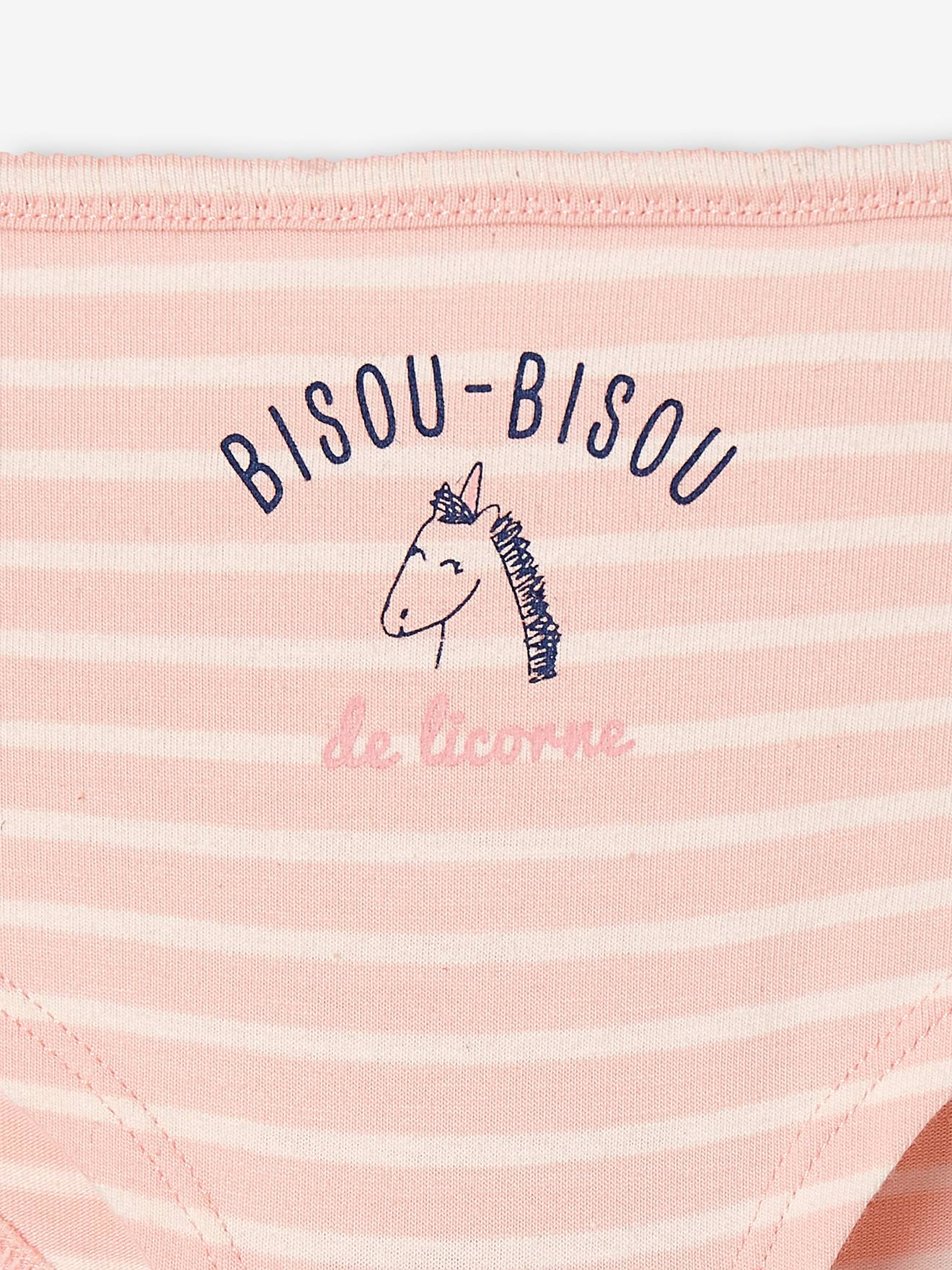 Pacote com 5 shorts rosa claro para meninas