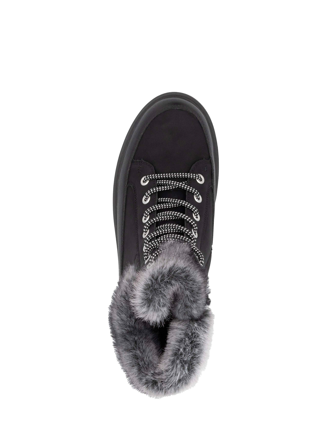 Remonte Premium leather tex black ullfôret med brodder