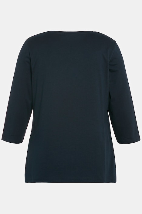 Bellieva-Shirt, Stillfunktion, A-Linie, Blumen, 3/4-Arm