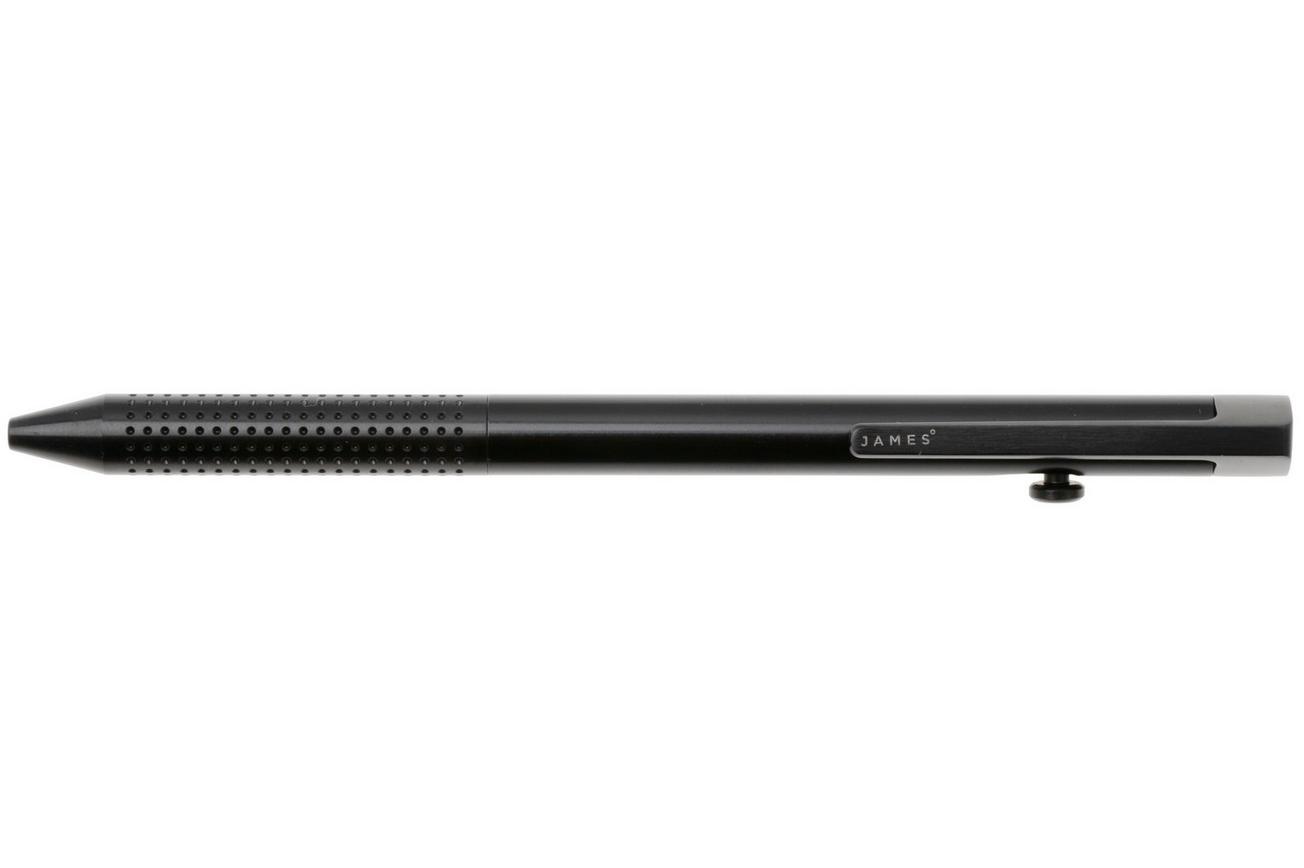 The James Brand The Kent CO322903-10 Black Stainless Steel, Bolt Action, pen