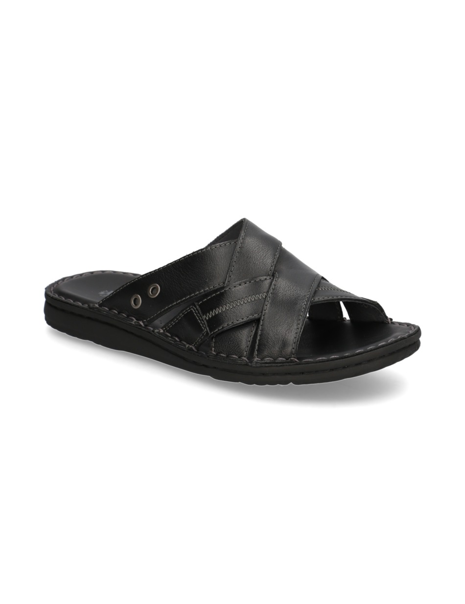 Glattleder Pantoffel