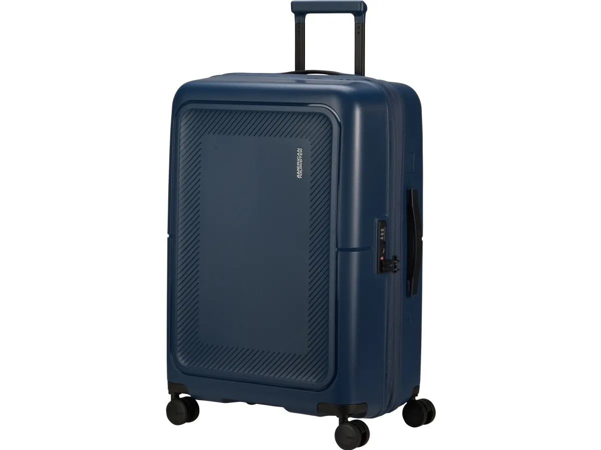 American Tourister DashPop, Trolley, Hård skal, Blå, Kabine, 4 hjul, Roterende hjul