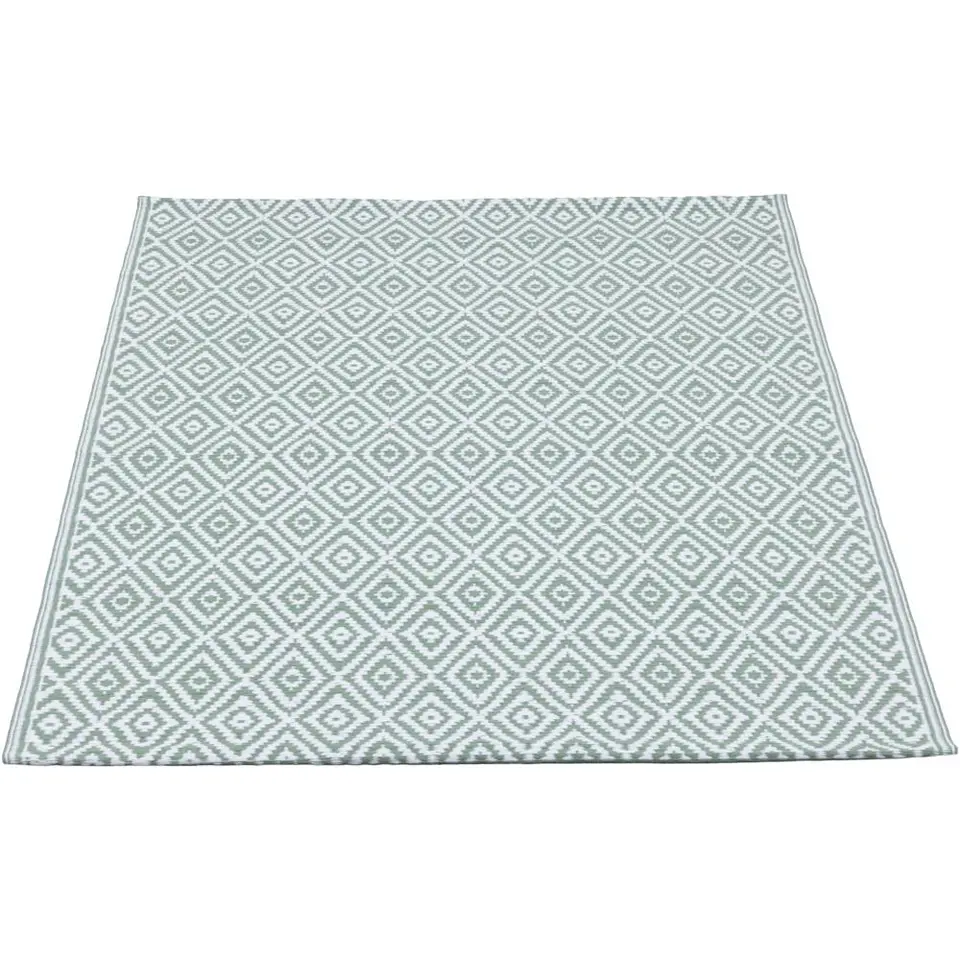 Binnen/buitenvloerkleed Diamond - groen - 90x150 cm