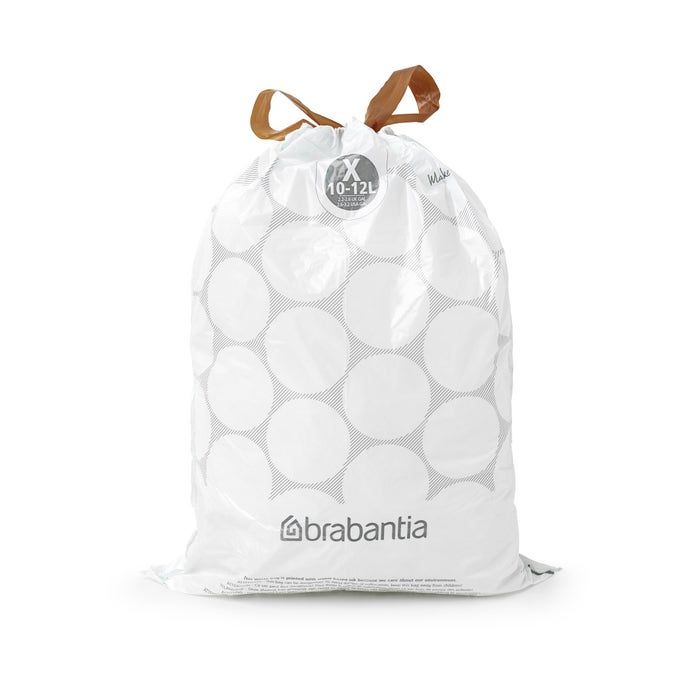 40st Brabantia afvalzak code X - 10-12 liter 35,7x49cm - 40 stuks (8710755138041)