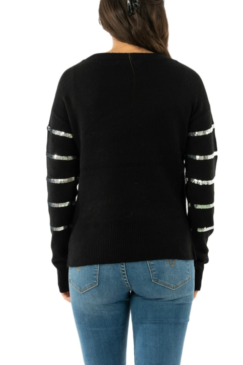 pull hiver Veromoda 10222569 branasequins black