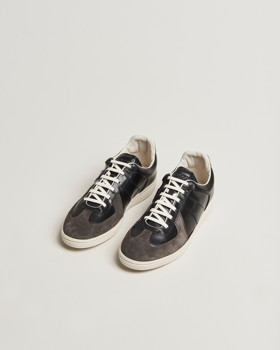 Sweyd Nappa/Suede Army Trainer Faded Black