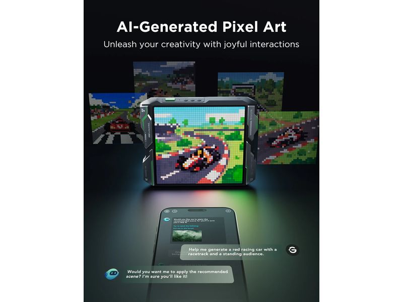 Govee Gaming-Pixel-Licht 13.5 x 13.5 cm Pixelkunst, Echtzeitinfos und Gaming-Sync in einem smarten Lichtgerät