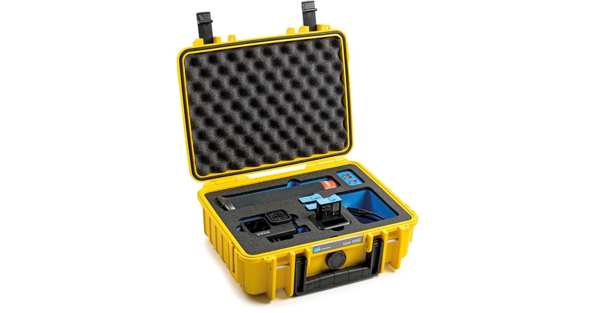 B&Woutdoor.case type 1000 GoPro9 koffer  (Geel)
