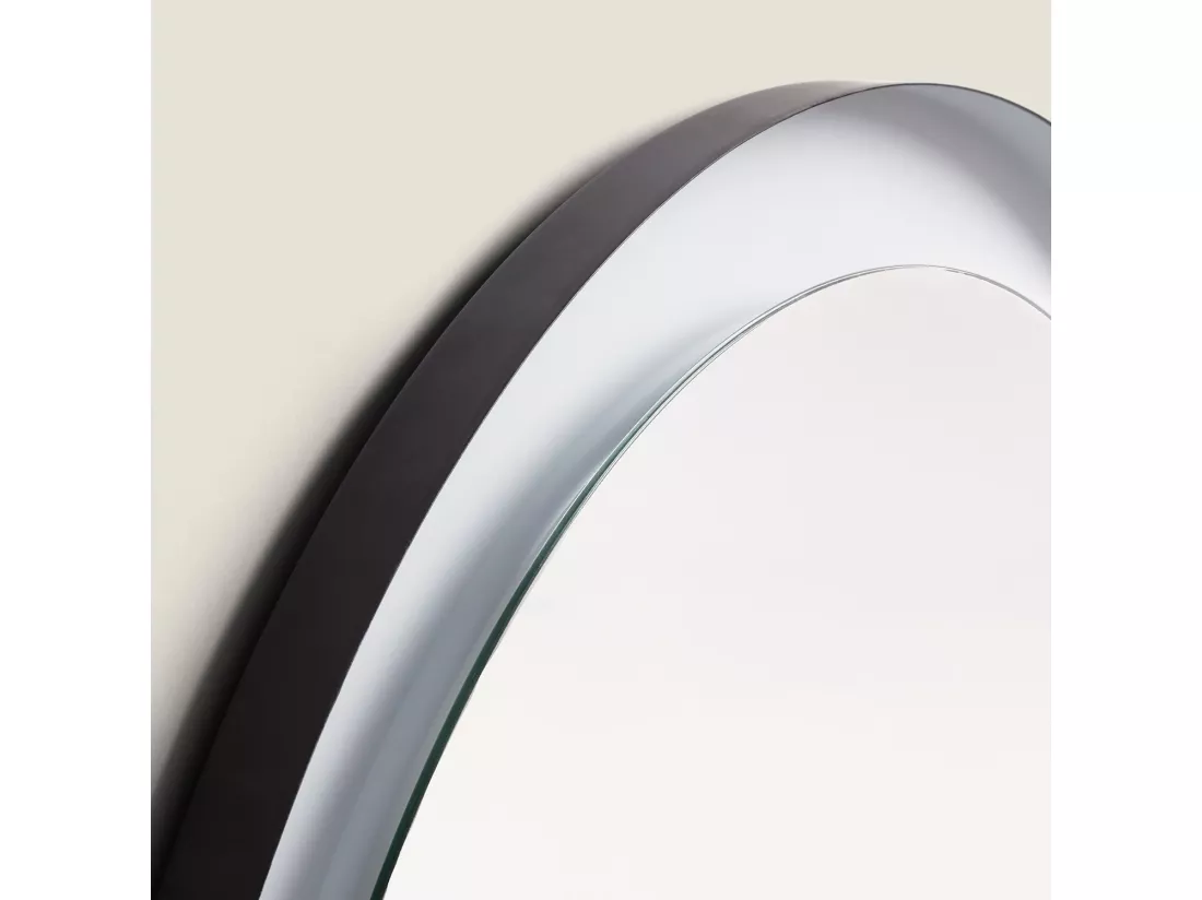 Miroir Salle de Bain avec Éclairage LED Anti-buée Ø60 cm Nahia Sélectionnable (chaud-neutre-froid)