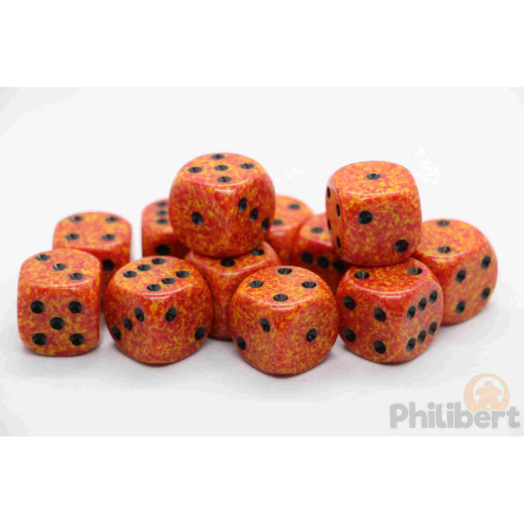 Set de 12 Dés 6 Faces Speckled