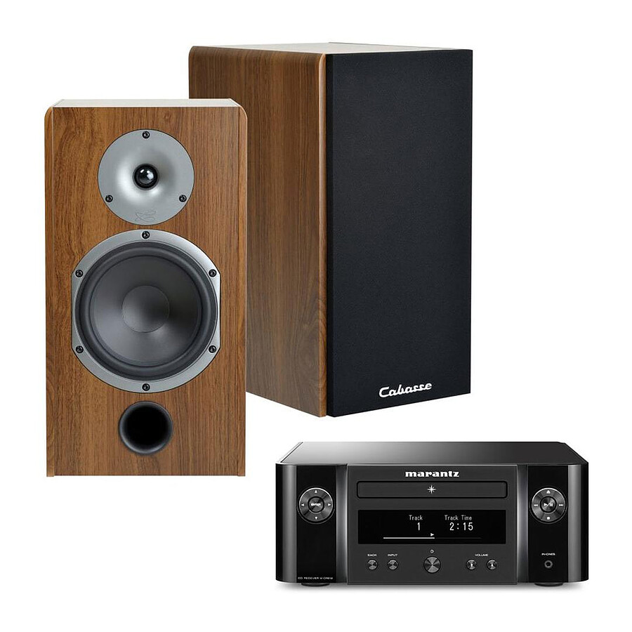 Marantz Melody X M-CR612 Noir + Cabasse Antigua MT32 Noyer