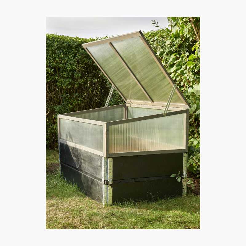 Drivhus for plantekasse, 120 x 80 cm