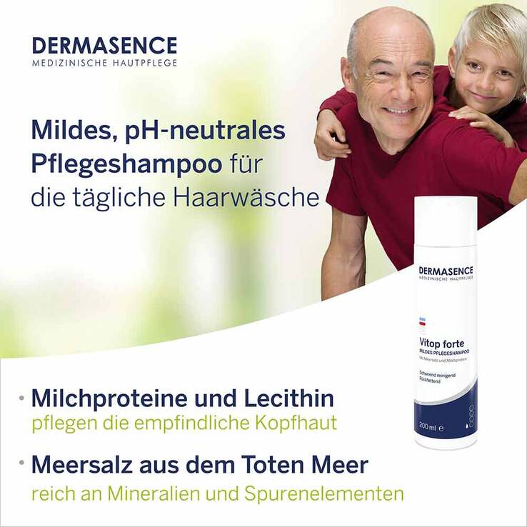 Dermasence Vitop forte mildes Pflegeshampoo, 200 ml